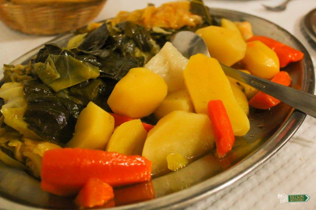 Papas y vegetales del Cocido Portugues